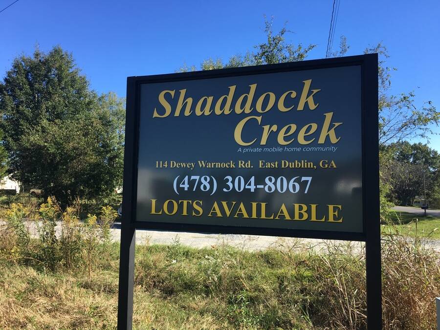 Shaddock Creek Mobile Home Park | 114 Dewey Warnock Road, Dublin, GA ...